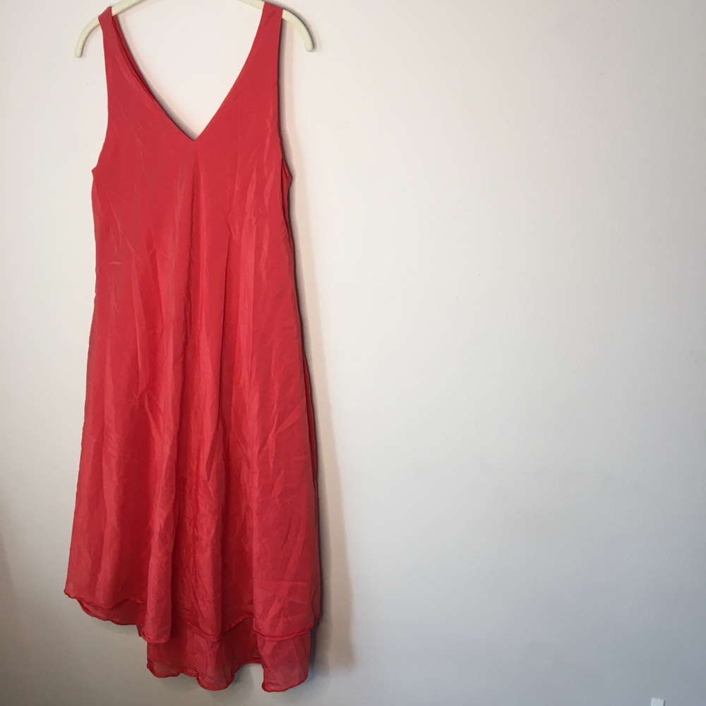 CP Shades Blanca Dress -Pink/Coral -Cotton Silk -S